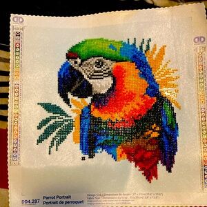 Diamond art completed